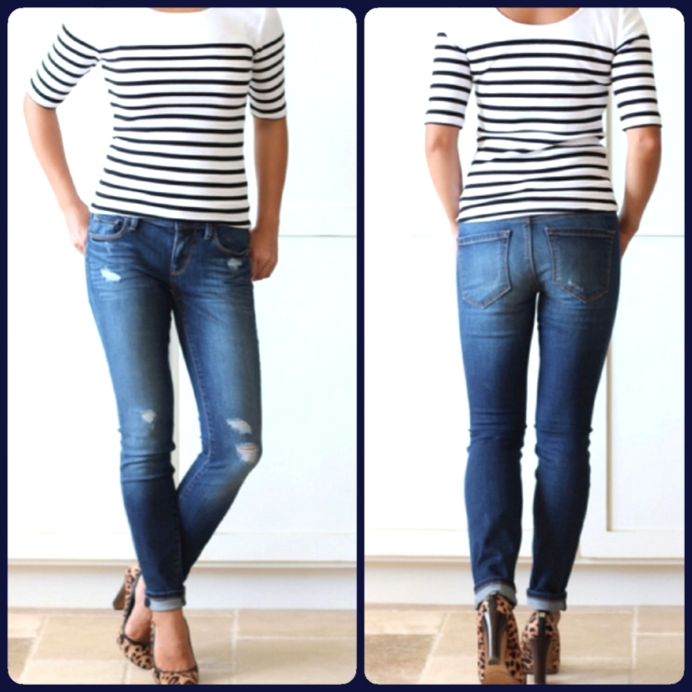 🌷3/$20🌷LOFT Petite Distressed Skinny Ankle Jeans